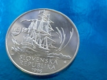 Корабль паусник 1996 Словения серебро, фото №2