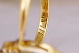 Золотое кольцо 750 с бриллиантами 0, 4 карат, фото №5