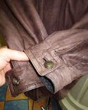 Большая утеплённая кожаная мужская куртка. Германия. Лот 642, фото №7
