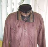 Большая утеплённая кожаная мужская куртка. Германия. Лот 642, фото №9