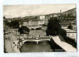 Швейцария , Цюрих , Вид города , Мост , Трамвай , 1930 гг., фото №2