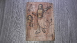 Икона Вознесение Спаситель Иисус Христос на дереве   19 век 19.5*27.5см, фото №3