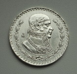 Мексика, 1 песо 1963, серебро, фото №5