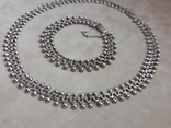 Серебряное колье и браслет, фото №2