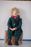 Кукла старинная, папье маше, фото №13