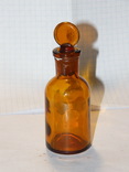 Аптечная бутылочка со стеклянной пробкой., фото №2