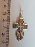 Крест нательный серебро 925. Вес 3.69 г., фото №2