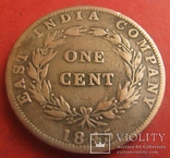 Британська Індія ( Ост-Індійська компанія) 1 цент 1845, фото №4