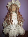 Уникальная фарфоровая кукла от Heidi Ott Хайди Отт натуральные волосы, фото №3