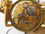 Часы Восток Прецизионные 2809 СССР Позолоченные Au-20 22 камня Позолоченный механизм, фото №9