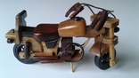 Сувенирный мотоцикл из дерева, фото №4