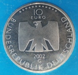 Германия 10 евро 2002 50 лет немецкому телевидению, фото №6