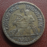 1 франк  1921  Франция   (,I.3.20)~, фото №2