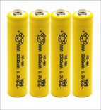 Аккумуляторы ААА 2200mAh 4 шт + футляр, фото №3