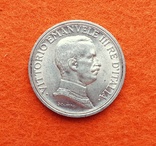 Италия 2 лиры 1915 аАНЦ серебро Квадрига Имануил III, фото №3