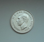 Австралия 1 флорин 1951 г., Георг VI серебро, фото №4