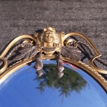 Старинное Зеркало бронза детализация, фото №6