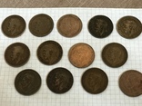 One penny погодовка 13 монет, фото №3