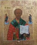 Икона Св. Николая в житии (35 х 31 см), фото №3