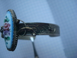 Комплект серьги перстень браслет эмаль., фото №10