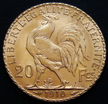 Франция.  20 франков 1910, фото №3