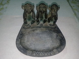 Три обезьяны бронза Нимор, фото №2