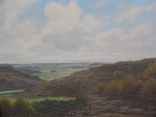 K.E.картина Lundgreen (1884-1929) 88*71см живопись пейзаж, фото №7