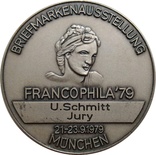 Германия-медаль,выставка филателистов в Мюнхене 1979,С216, фото №2