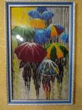 Картина из бисера-зонтики, фото №2