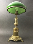 Старинная бронзовая настольная лампа светильник торшер 55см, фото №4
