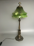 Старинная бронзовая лампа светильник торшер, фото №2