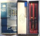 Ручка + карандаш СОЮЗ 1952 року в коробці з паспортом., фото №8