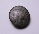 Невизначена бронзова антична монета з надчеканкою, фото №3