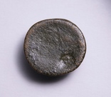 Невизначена бронзова антична монета з надчеканкою, фото №8