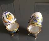 2 шкатулки в виде яйца Фаберже, фото №3