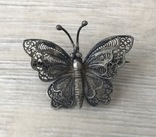 Брошь бабочка скань (серебро 800 пр, вес 4,1 гр), фото №2