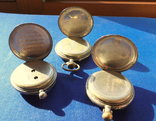 3 шт Карманных часов Remontoir серебро 1880-1915 гг Швейцария, фото №2