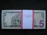5 доларів  США  2013рік  корінець 100штук номер в номер  (500 доларів), фото №8