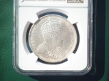 Доллар 1903 Малайзия. Эдуард, серебро., фото №3