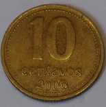 Аргентина 10 сентаво, 2006, фото №2