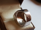 Современное кольцо. Серебро 925 проба. Размер 18, фото №6