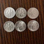 10 Центів  США  Срібло. 1946р.-1951р.  6шт., фото №3