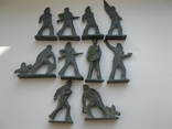 Лот солдатиков СССР метал или олово, фото №2