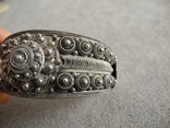 Старинный браслет зернь (серебро 925 пр, вес 60,7 гр), фото №9