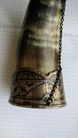 Рог изобилия серебро чернение кость, фото №10