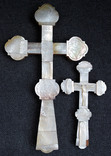 Кресты деревянные, инкрустация перламутром, фото №2
