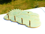 Ключница солнышко, тучка -  латунь - Бронза германия - 18,5 х 10,5 см, фото №5