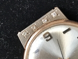 Złoty zegarek Lot z brillianami, numer zdjęcia 5