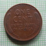 1 цент 1952  D  США  (,Р.4.13)~, фото №2