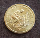 США 1 доллар 2009, Сакагавея Индианка, фото №2